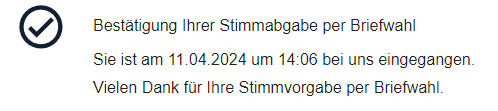 #MunichRe 
Die Hauptversammlung findet am 25. April 2024 statt.
Briefwahl ist erledigt. 🫡