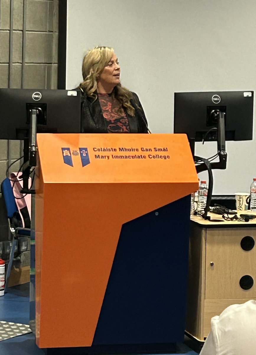 ‘One of the great things about teaching psychology is we can grow forever’ Incredibly powerful talk by @katrionaos today @MICLimerick on her life experiences and the power of both education and psychology to change lives