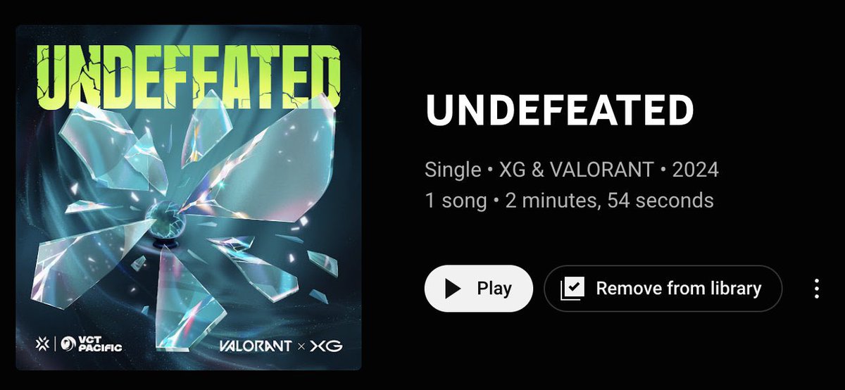 ChisaBrazil's tweet photo. ℹ️ | “UNDEFEATED”, parceria entre XG e VALORANT, tem uma duração de 2 minutos e 54 segundos e está no gênero HIP-HOP/RAP! 🔥
#CHISA #ちさ #치사 #XG #XGALX
#UNDERFEATED @XGOfficial_ https://t.co/YqHEIhLPJO