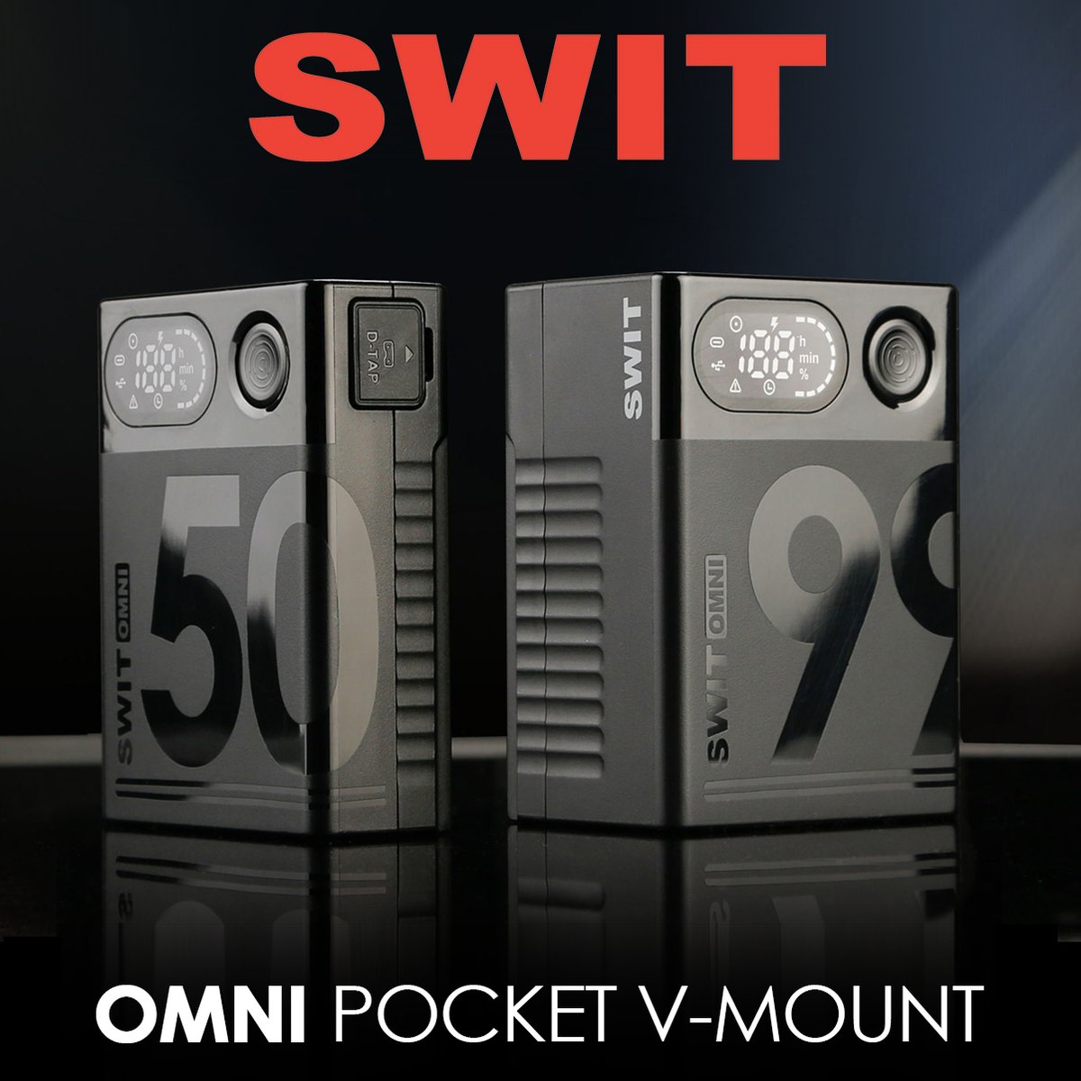 💥NEW💥 SWIT OMNI mini V-mount batteries! With an integrated information LED display and multi-function DC interface, the OMNI range provides almost everything you need for usage with mirrorless cameras, camcorders and high power lights. View more👇 bit.ly/3vM9U1e