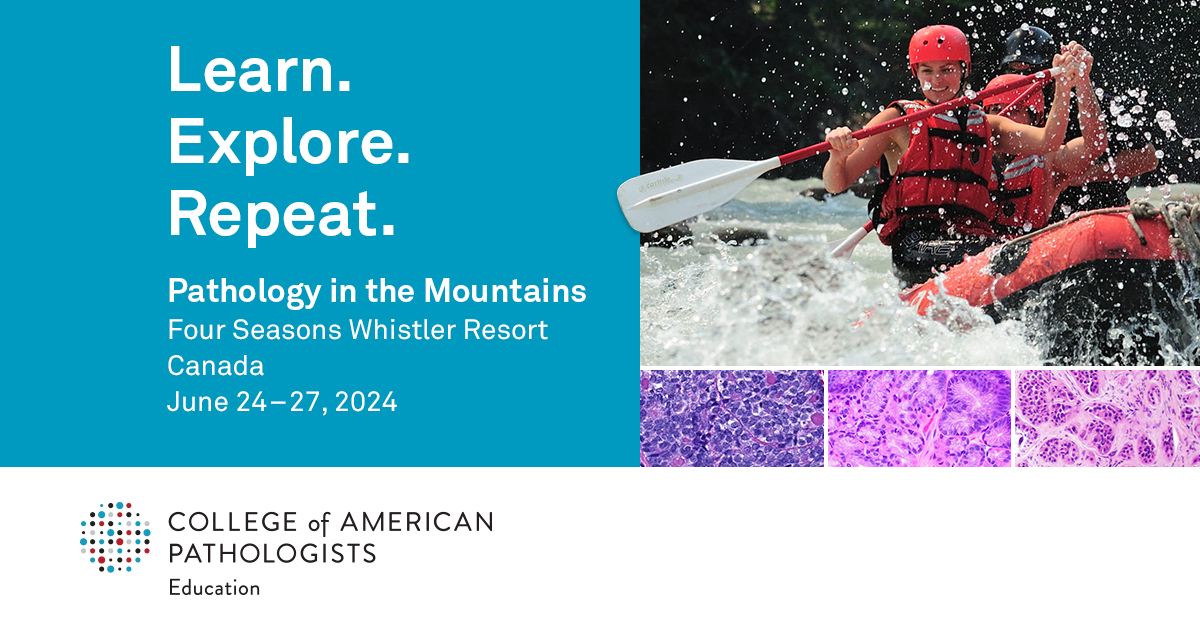 Learn the latest diagnostic techniques. Explore the mountains. Repeat. #PathCME Register today! brnw.ch/21wIIxX