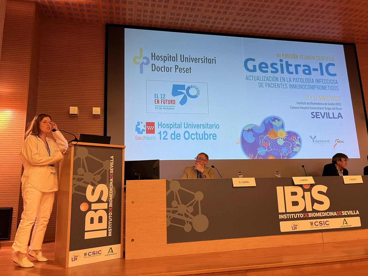 GesitraIC's tweet photo. Caso 4: paciente con espondilitis anquilosante y tto biológico con Tuberculosis pleural y cutánea. Presentado por Sofia Viñola del Hospital 12 de Octubre @seimc https://t.co/PTQIWnXXhV
