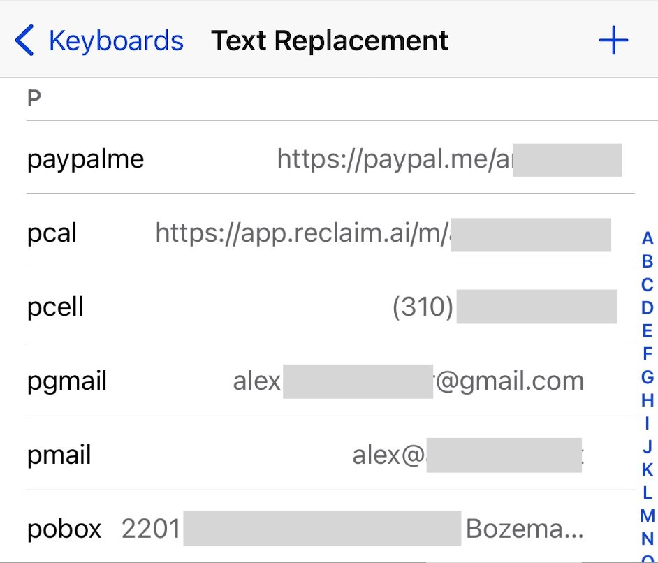 Pasting a 2FA code from messages isn't Apple's best feature, Text Replacement is Create shortcuts to instantly drop regularly used strings anywhere in iOS. I have them setup for my address, phone number, calendar link, and even a quick bio