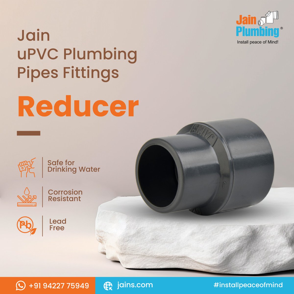 Introducing the Reducer by Jain Plumbing. Elevate your plumbing system with our innovative solution crafted to perfection. Engineered for seamless integration, our Reducer ensures optimal flow and performance in your plumbing setup. Say goodbye to compatibility issues and hello…