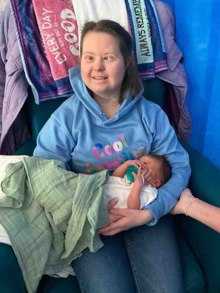 Congratulations to Jo who has become an Auntie for the first time and is enjoying her daily cwtches with her nephew Jack ❤️ #Family #DownSydrome #WouldntChangeAThing