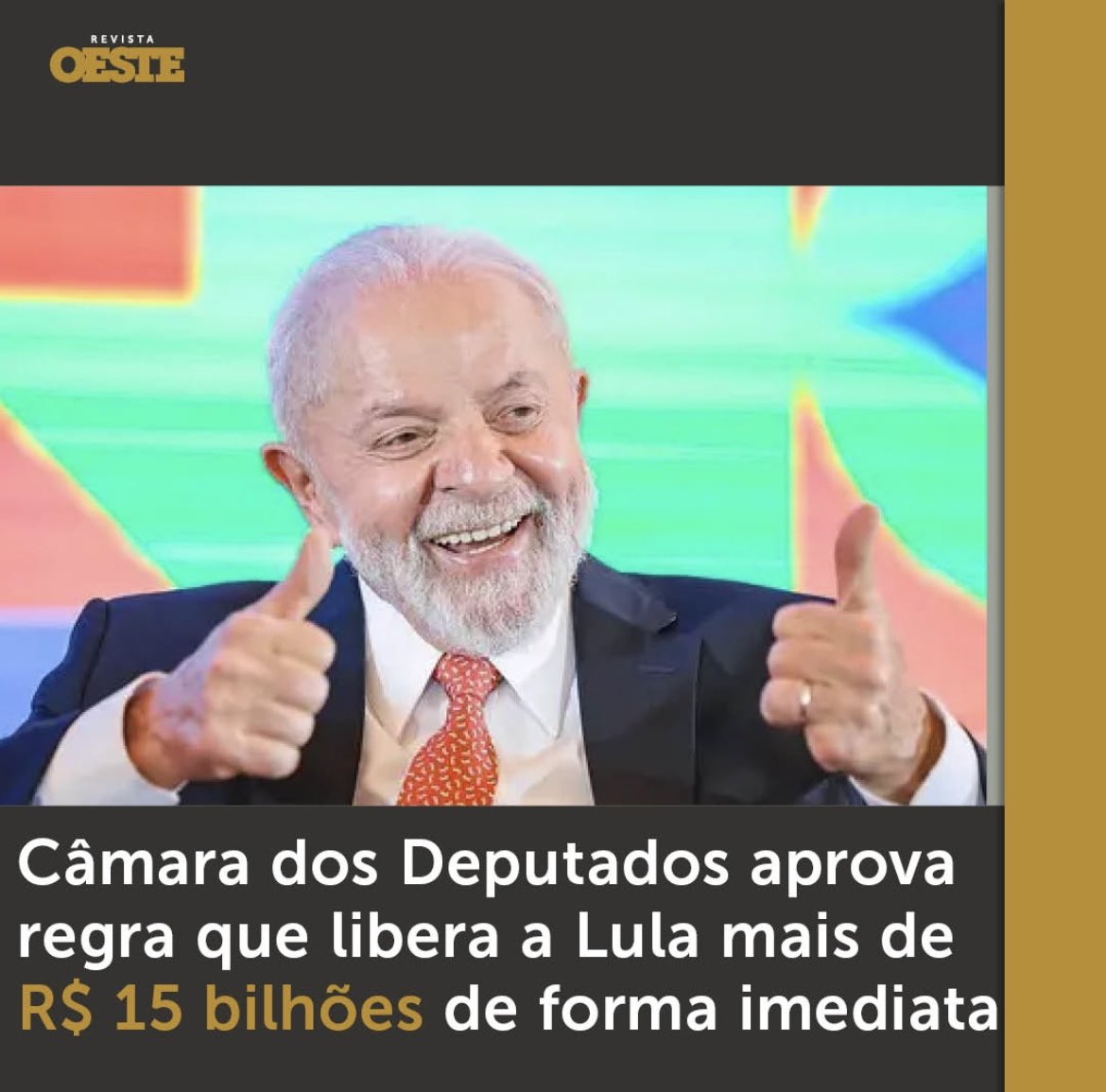 Eleição para presidente começa nas bases - estados e municípios! O que sustenta uma ditadura? Dinheiro. Não acabaram com as regras do teto de gastos, arcabouço fiscal, inverteram as regras do CARF e concentraram a arrecadação em Brasília pela reforma tributária a toa. Acorda!!