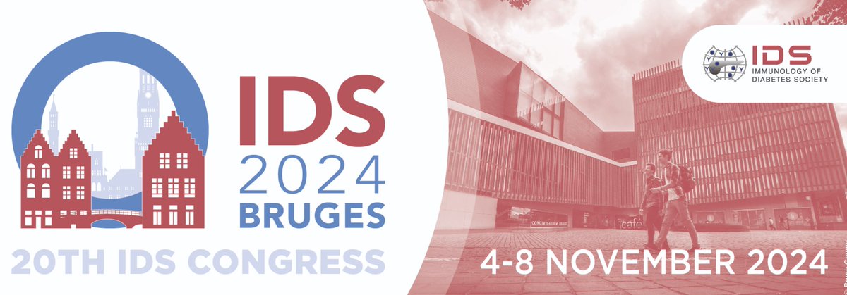 Registration is now open to attend the 20th Immunology of Diabetes Society Congress in Bruges, Belgium on Nov 4-8, 2024! Learn more about this year's program, register and submit an abstract by visiting idsbruges2024.com.

#T1DResearch #DiabetesResearch #IDS2024