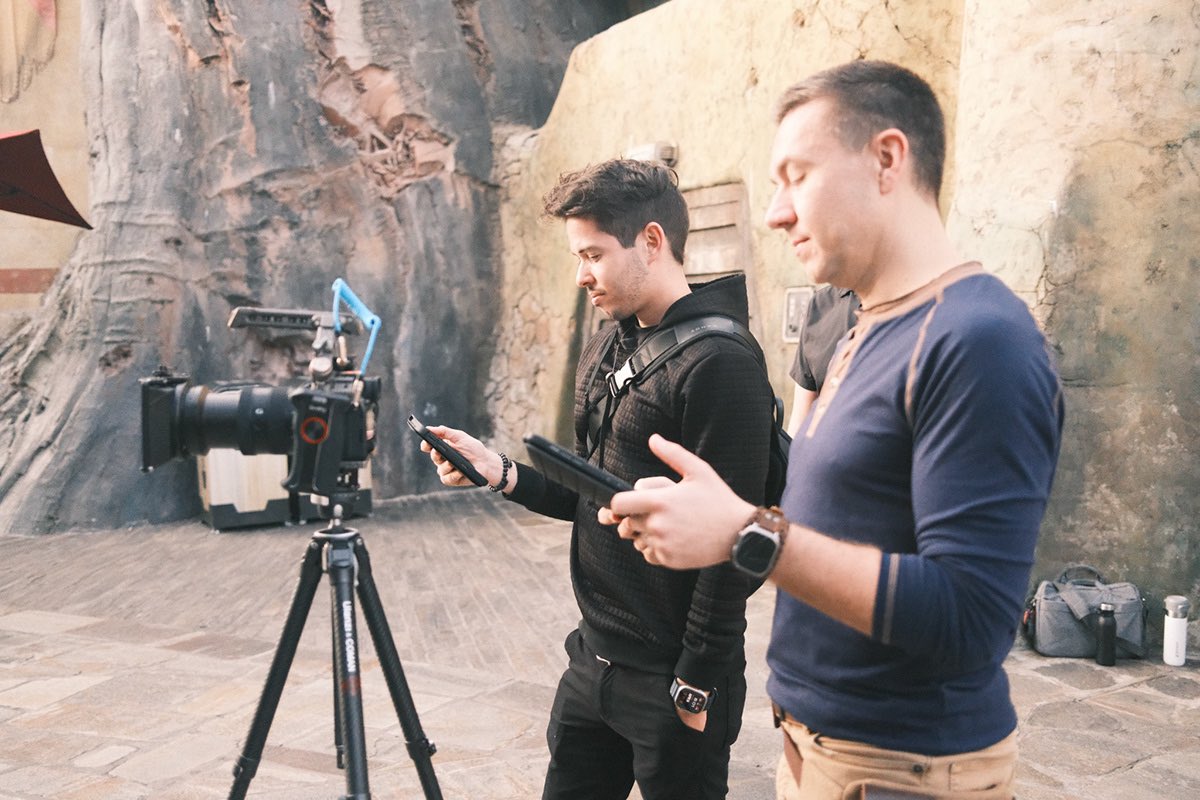 An office in a galaxy far far away ✨ In the early hours of the morning, we filmed some of our team’s incredible experiential captures and the creativity that goes into them. 

Look for some out-of-this-world PhotoPass opportunities this May the 4th, at Star Wars Galaxy’s Edge.