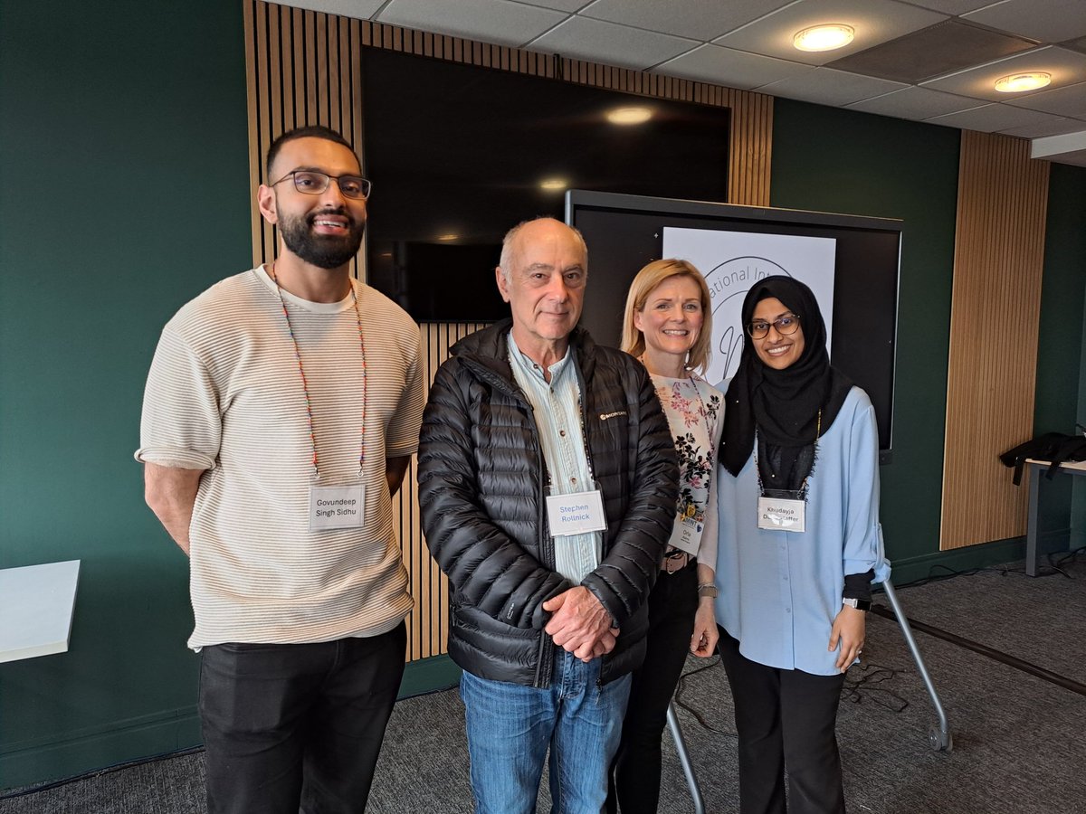 K_Datoo's tweet photo. So this happened earlier this week! Honoured to have met legends @stephenrollnick @OrlaAdams w/ @govundeep at the 2-day MI  course! Thank you both for such insightful discussions and opportunities to practice MI skills. Can't wait to be back again for a top-up! @MICardiff 😊 https://t.co/Exh8Nfe8eI