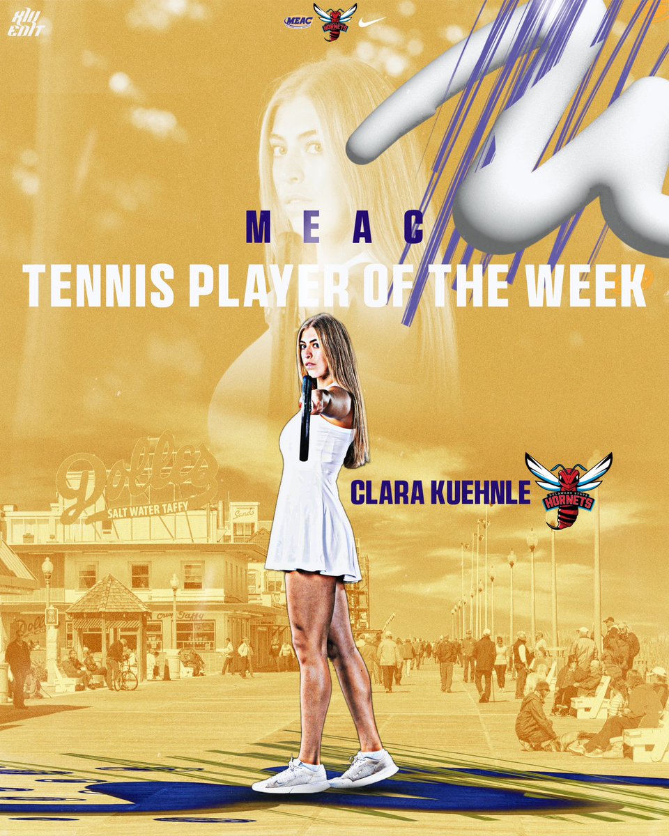 🚨Breaking News! 🗣️Congratulations to Clara Kuehnle for being named MEAC’s Women’s Player of the Week!🎾Presented by Coca Cola 🥤 #GoHornets #MakeAStatement #LegacyandPride