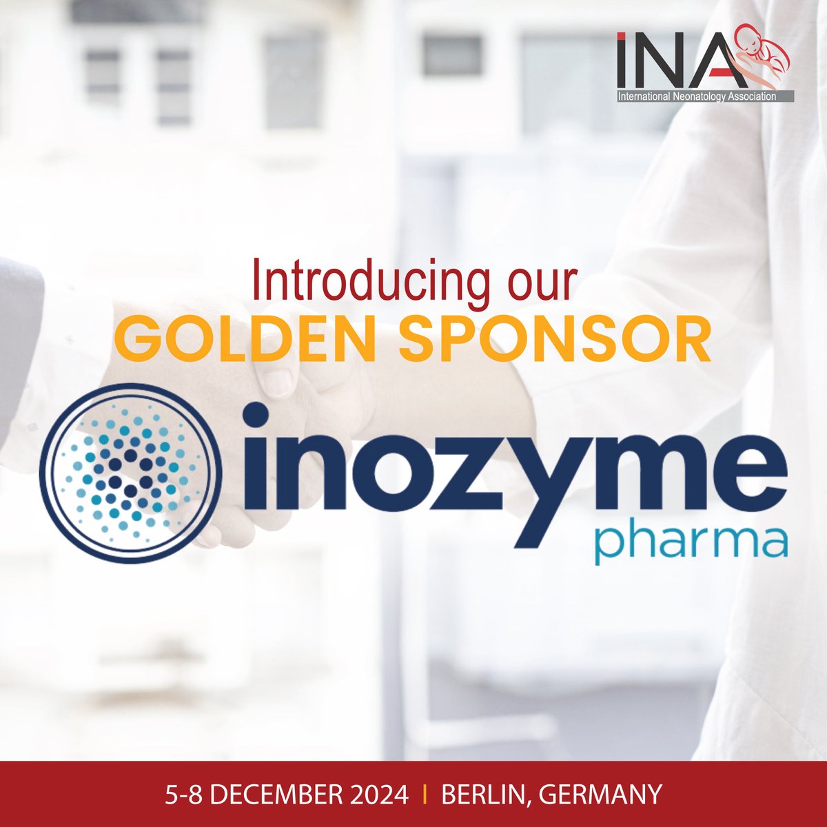 Introducing our Golden Sponsor, Inozyme Pharma! 🌟 We're thrilled to have them on board for INAC 2024, supporting our mission to advance neonatal care. Learn more about our esteemed sponsors and join us in shaping the future of neonatology!