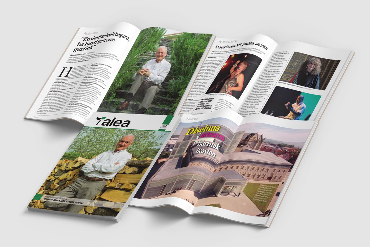 📰 Aste honetako ALEAn: IDarte, <a href="/imartinezdeluna/">i. martinez de luna</a> , <a href="/LazarragaKE/">LazarragaKE</a> -ko Lukas Etxeberria, <a href="/IritaMaranova/">Irati Marañon</a> , <a href="/IratiIciar/">Irati Iciar Madinabeitia 🟣</a> , <a href="/inakicarretero/">Iñaki Carretero</a> , Edu Zelaieta, zozketak, Euskararen Agenda eta askoz gehiago!

📲 Online irakurri hemen ▶️ labur.eus/alea-407