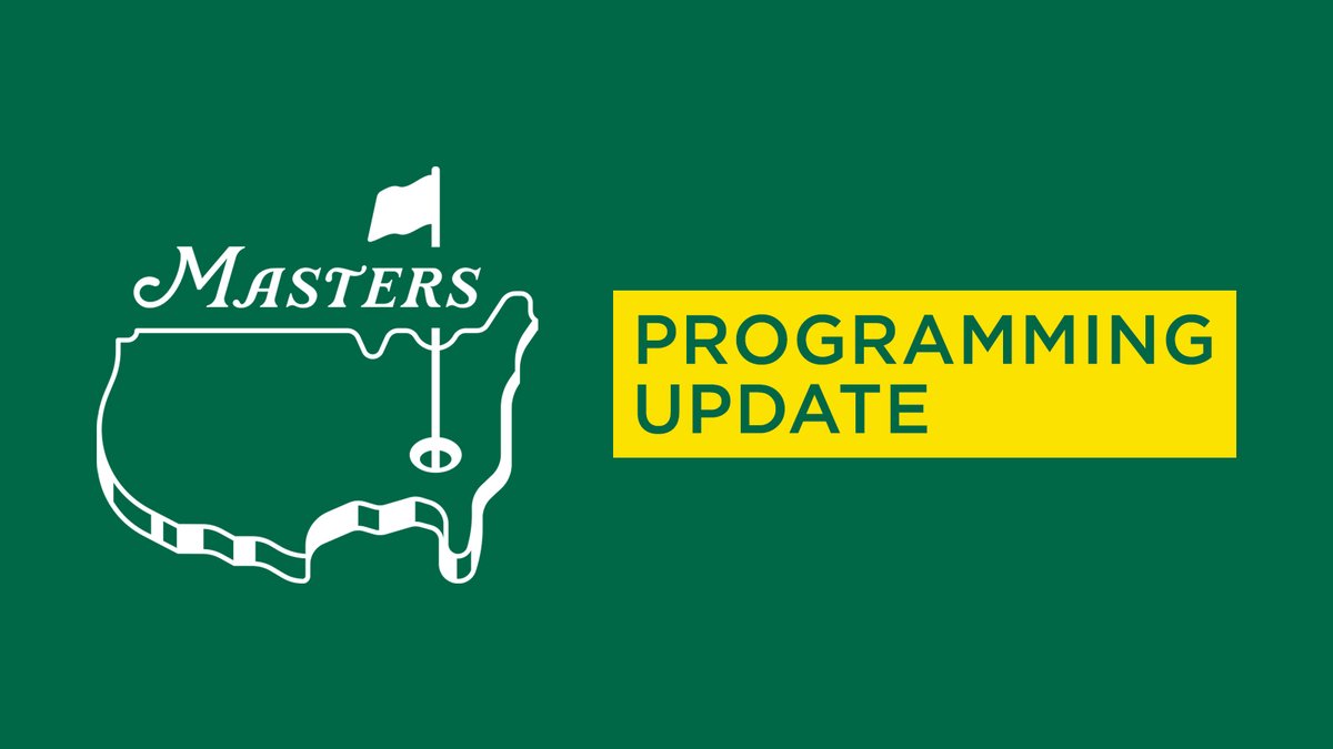 Programming Update: Due to a weather delay, first tee shots have moved to 10:30a ET The first @ESPNPlus Featured Holes feed starts at 11:15a ET (Holes 4, 5, 6) The rest of ESPN's Thursday at #themasters schedule remains the same