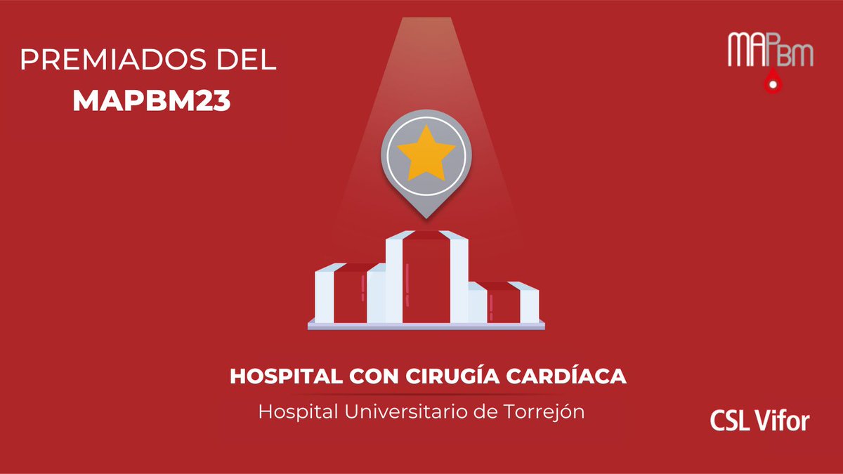 ¡El <a href="/HUdeTorrejon/">Hospital Universitario de Torrejón</a> triunfa en la categoría de 'Hospital con cirugía cardíaca'!🫀¡Felicidades!

Y un gran aplauso para los finalistas: <a href="/hospitalclinic/">Hospital Clínic</a> y <a href="/hbellvitge/">Hospital Universitari Bellvitge | HUB</a> 
 
#MAPBM24
