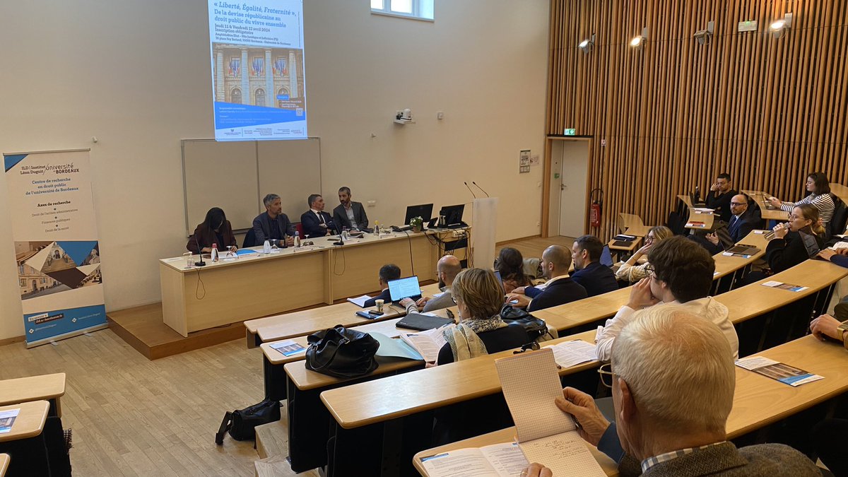 [DIRECT] - Allocutions d’ouverture du #colloque « #Liberté, #Égalité, #Fraternité, De la #devise #républicaine au #droit public du vivre ensemble ».