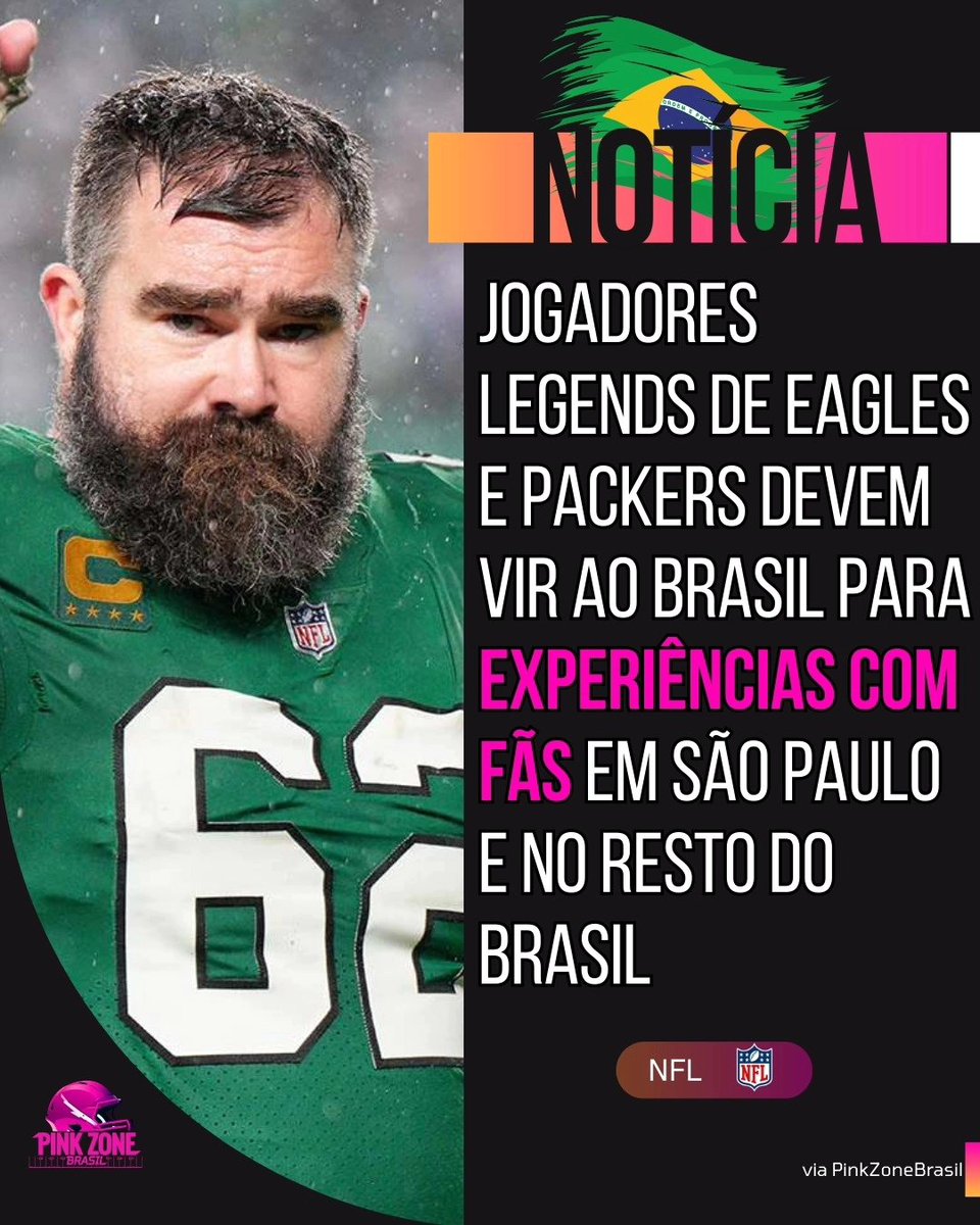 🚨EXCLUSIVO: A NFL planeja que legends do Philadelphia Eagles e do Green Bay Packers tenham experiências com os fãs no Brasil todo.
#nfl #nflbrasil #futebolamericano