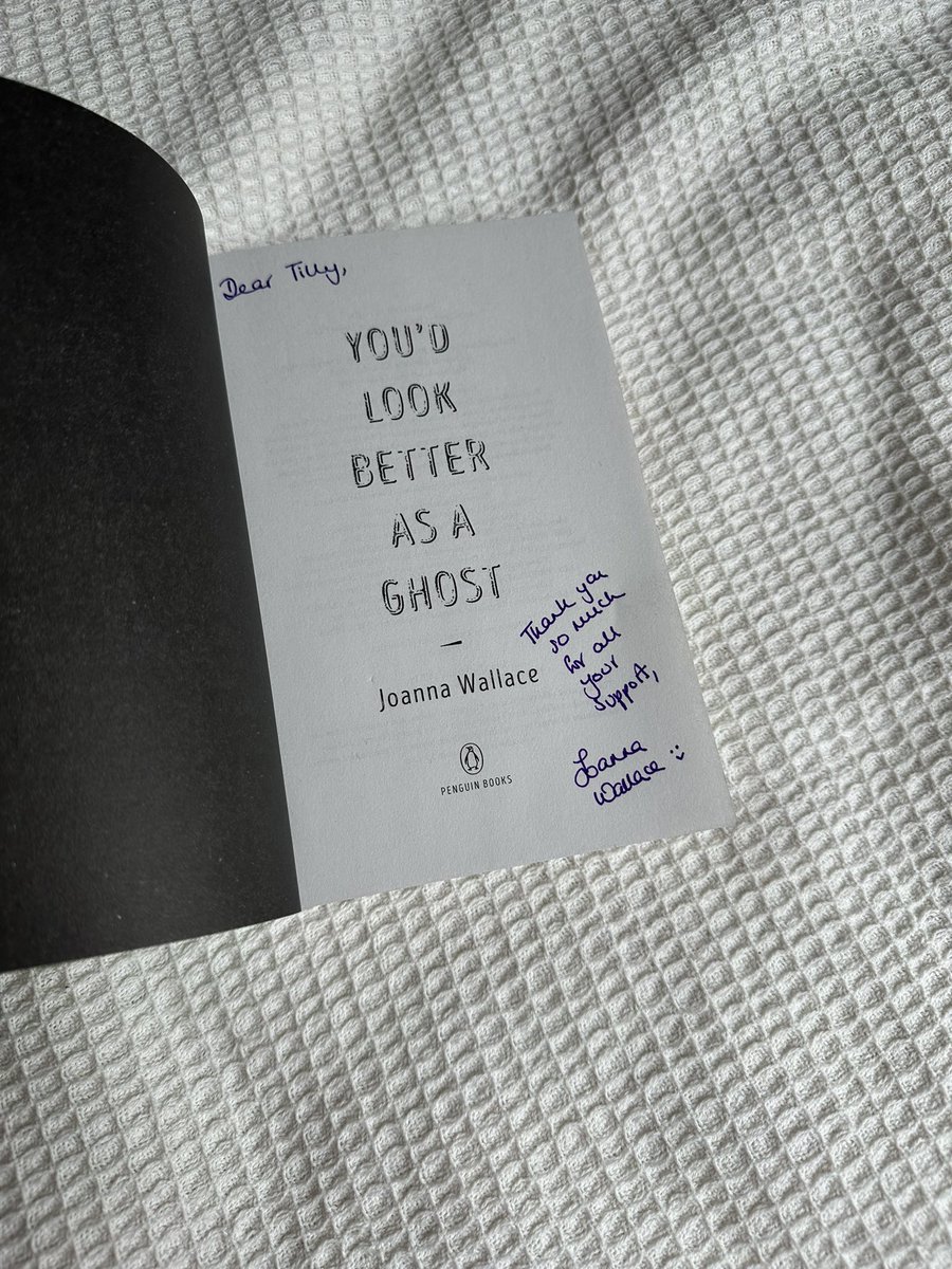 Thank you so much to @JoWallaceAuthor for this fabulous signed US paperback of the brilliant #YoudLookBetterAsAGhost - which just so happens to be out in paperback here today, and I have a #giveaway on Instagram to win one! Run 🏃
