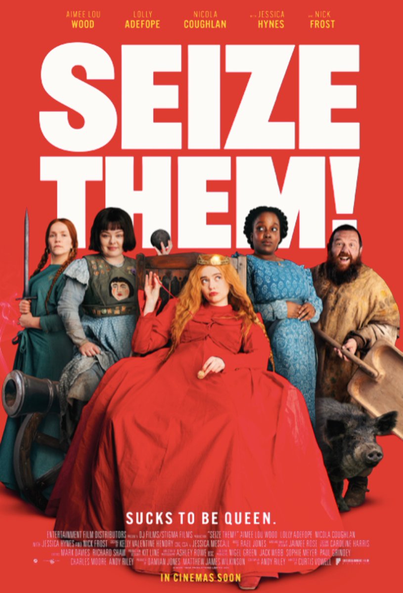 Still in cinemas this weekend - SEIZE THEM! which I wrote. Very proud of this mad comedy and the team who made it. Go see!