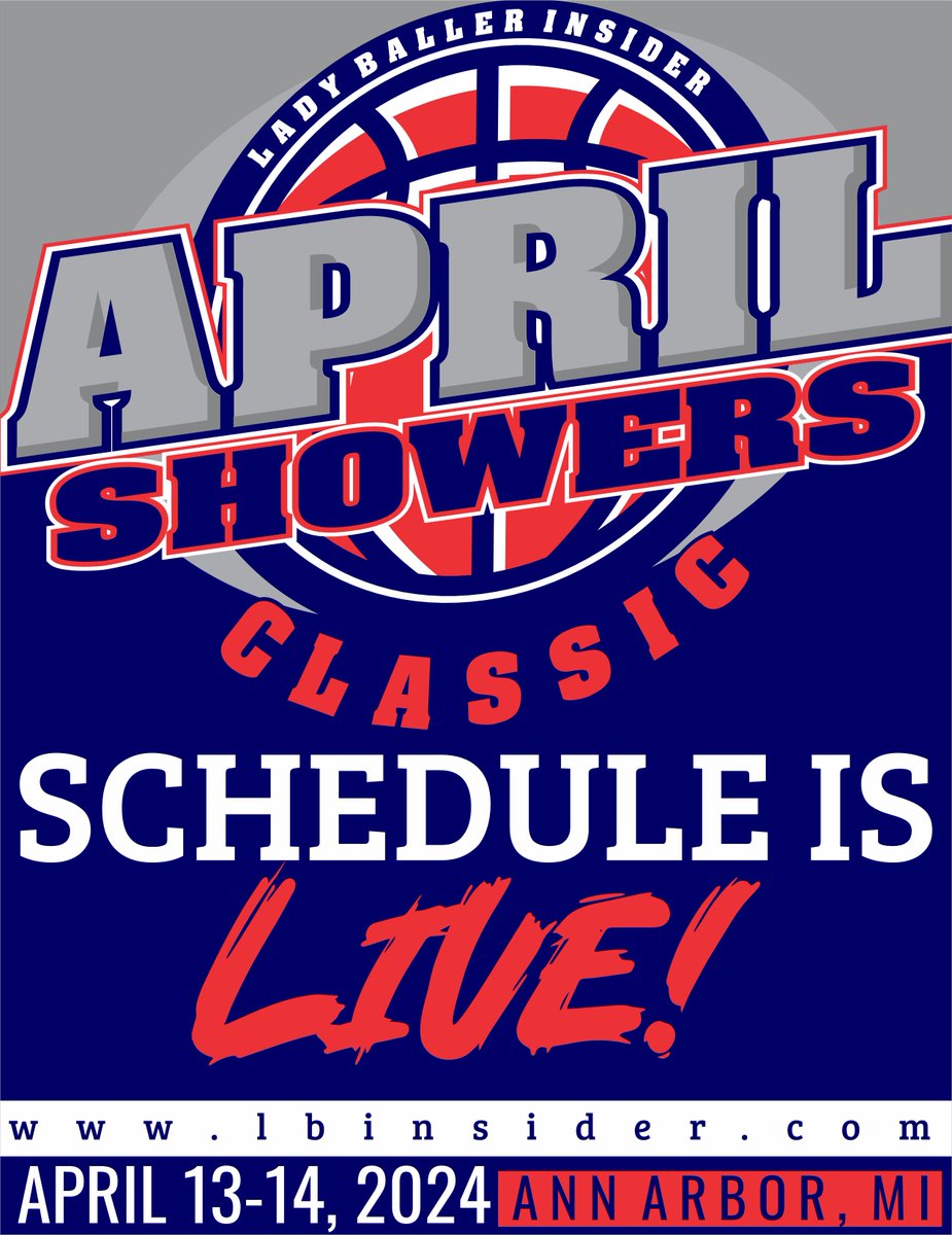 April Showers Classic Schedule Is Live powered by @exposurebball basketball.exposureevents.com/204344/e/sched… @wadesworld32 | @LBIPremierBB | @LBI_Carolina
