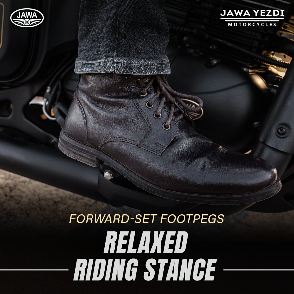 Push boundaries and redefine midnight escapades with the all-new Jawa Perak. Crafted for ultimate comfort and effortless control, navigate the After Hours with confidence! #TheNewJawaPerak #JawaYezdiMotorcycles #AfterHours #AfterHoursJawa