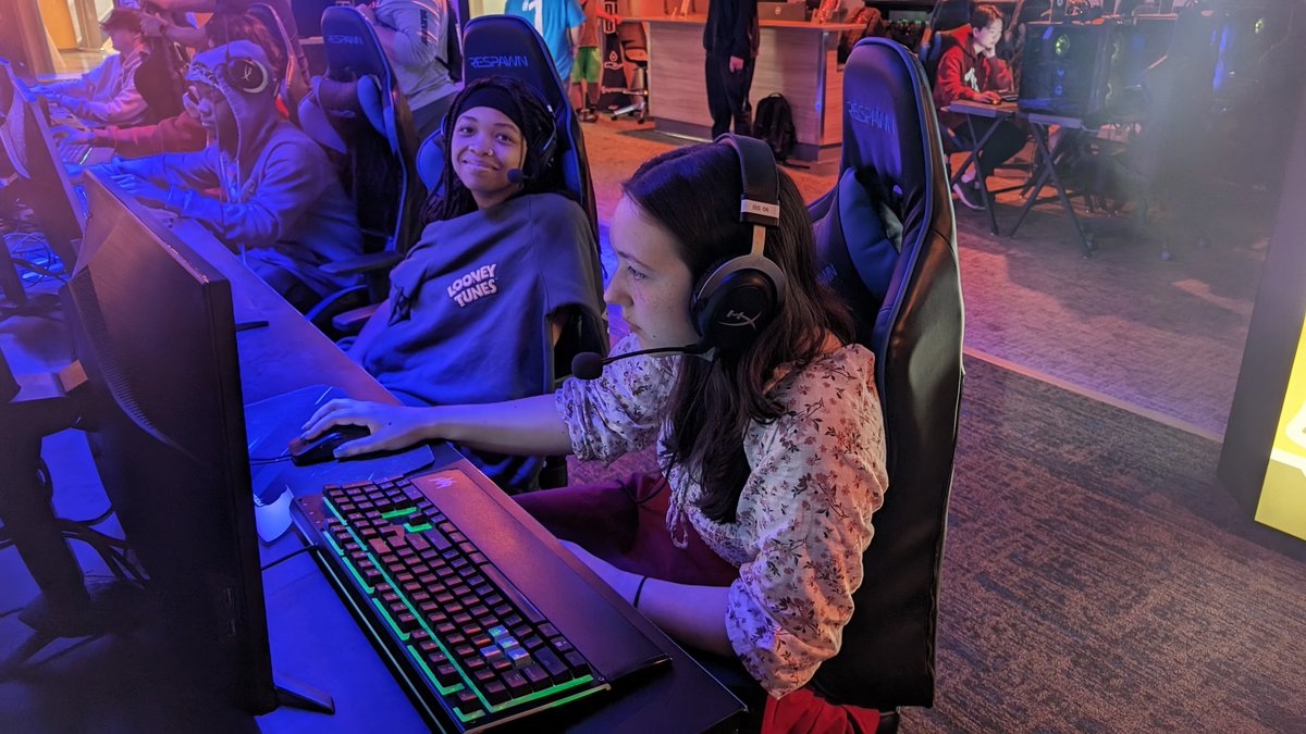 Level up alert! SparkLab field trip to @UNCG_Esports arena was pure joy. Future high-tech careers have been unlocked in their hearts, & checkpoint to success has been reached! Huge thanks to everyone involved. #CCSSparkLab @mr_isaacs @sophiaepriest @WeAreSparkNC @OneChatham