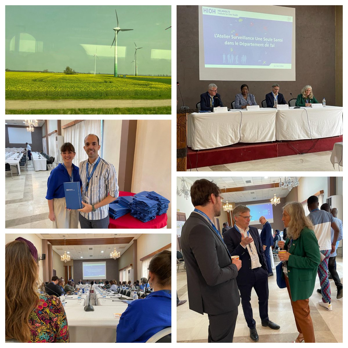 🌍 Part of the HIOH team made their way from the blossoming canola fields in MV to the co-organised One Health Surveillance Workshop in Abidjan among others with EU Ambassador Francesca Di Mauro @francescaDM_EU and German Ambassador Matthias Veltin. #OneHealth