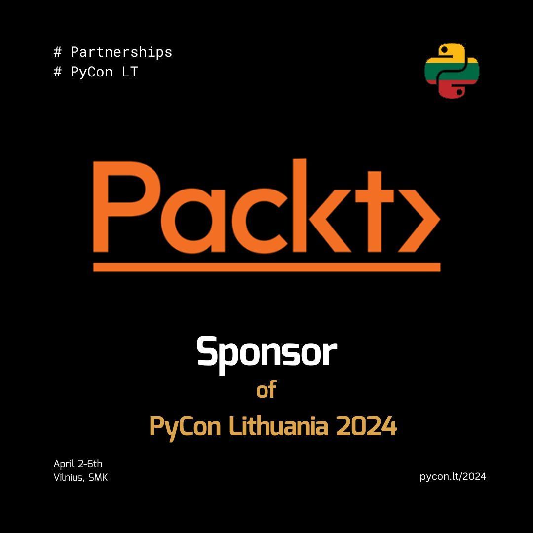 Sending big thank you to our sponsors Packt!😍 More information about them can be found here buff.ly/3TMehRS