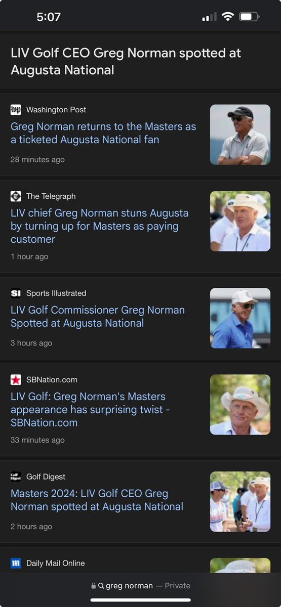 Gregnormanjr's tweet image. Yes. All this is true.

My dad paid for a ticket on the secondary market to attend the Masters as a patron. He was denied one directly after going through the proper professional channels. He had to be there anyway to support the LIV players.

It was an amazing experience;