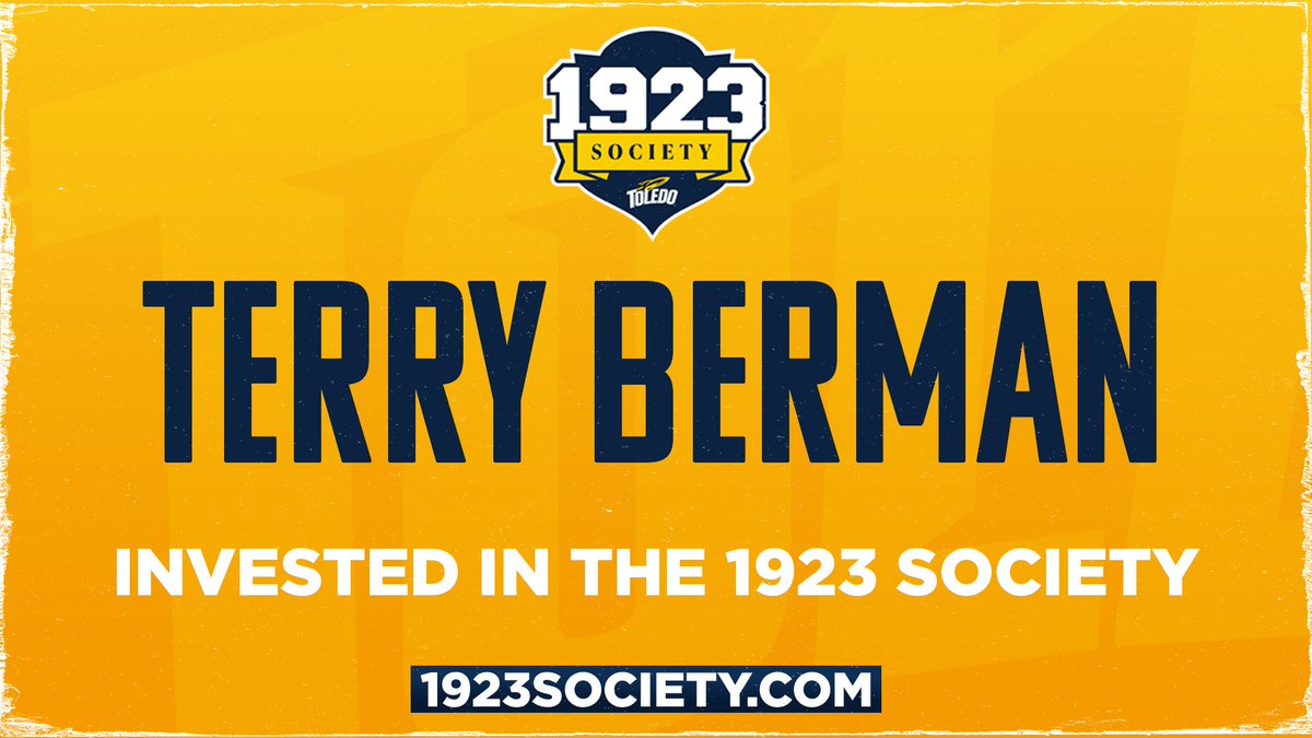 Awesome to have another former @ToledoRockets student-athlete like Terry join the #1923Society! Gifts like these allow us to create the best experience for our student-athletes as they strive to be their best! #TeamToledo 🚀 🔗1923Society.com