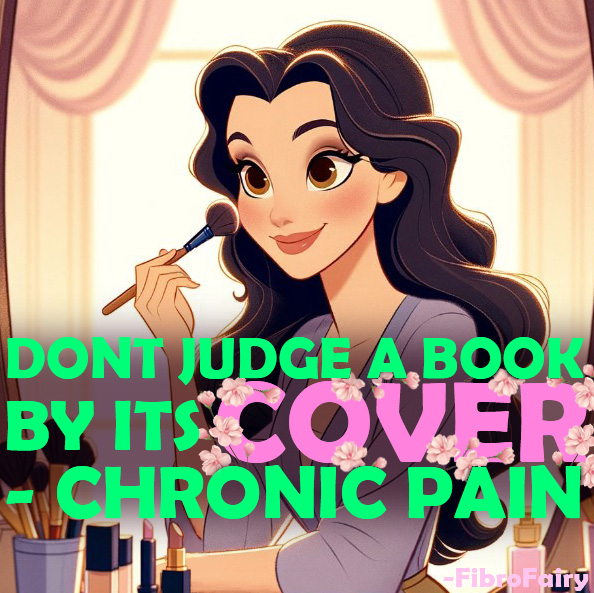 Looks don't reflect #disability or pain.🙈
Living with #fibromyalgia #ChronicPain for over half my life, it's become my new normal, by base-level.
Like learning to live without a limb, I've mastered hiding my #pain.
On tough days, #makeup becomes my mask.
You can't see my pain.