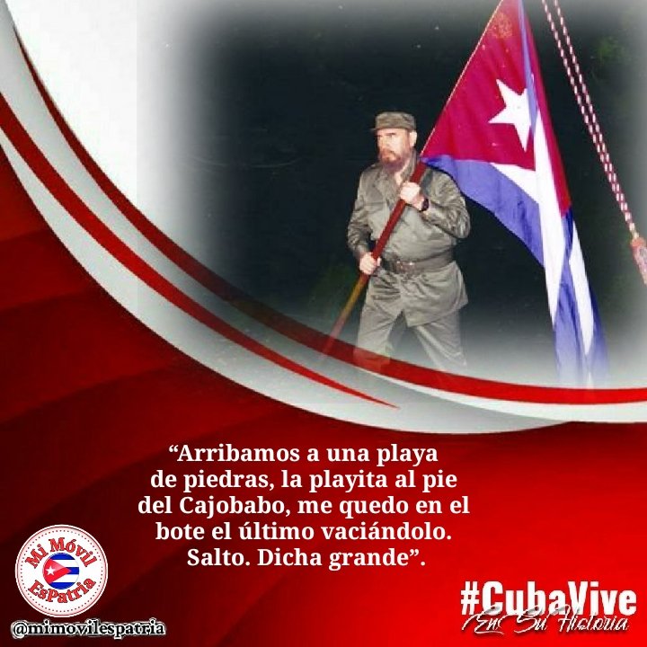 #FidelPorSiempre '#MartíVive decía que había dejado las cadenas que lo habían acompañado durante toda su vida en la lucha por la independencia de #Cuba. Yo creo que fue una proeza extraordinaria, y que este es un lugar sagrado'.