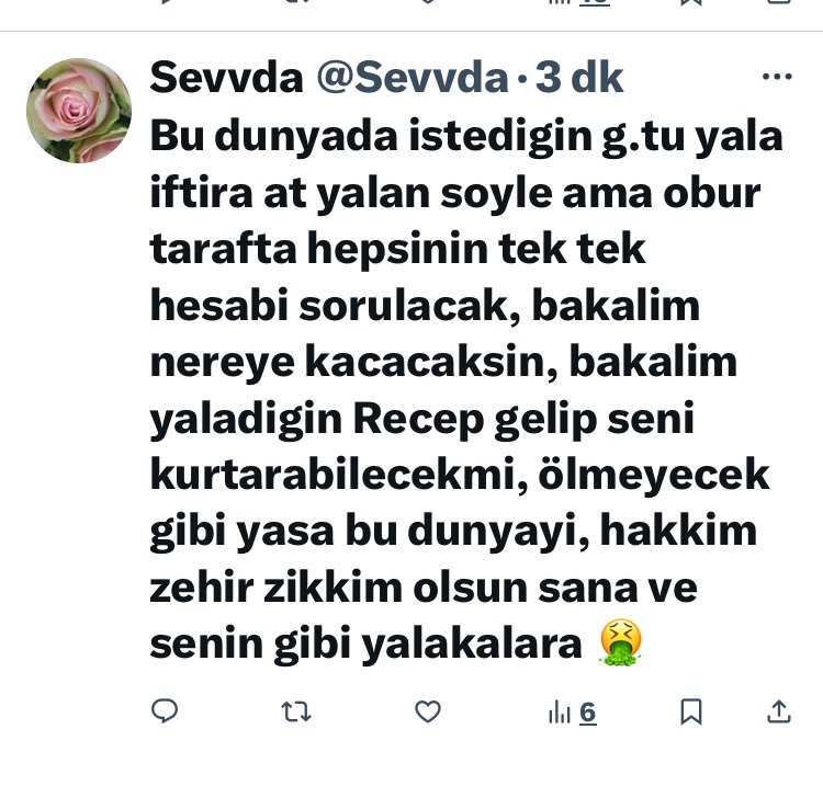 @EmniyetGM @SiberayEGM @AliYerlikaya @iletisim @tc_cimer Hiç bir ülkede böylesi özgürlük yok ..devletinin lideri hakkında bu tarz çirkin konuşup da böyle rahat gezemez bu hesap her kimse bir an önce cezasını bulmalı 👇👇 @Sevvda