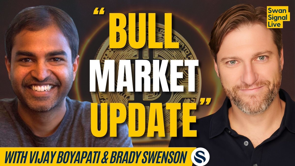 Today at 1pm ET / 10am PT! ⏰ @Real_Vijay and @SamCallah join @CitizenBitcoin on Swan Signal Live to discuss the most important macro events of Q1 2024, the current state of the #Bitcoin bull market, the upcoming halving, and the rapidly developing Bitcoin ETF market. Don’t…