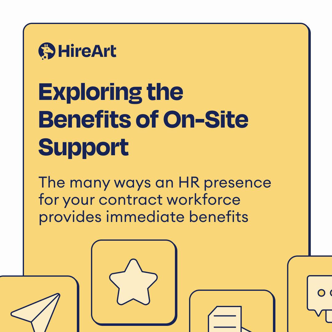 For companies that employ contract workers, having an HR representative on site provides immediate benefits. Our latest blog post explains why: buff.ly/3U9GALk

#extendedworkforce #contingentlabor #contingentworkforce #staffing #talentacquisition #procurement