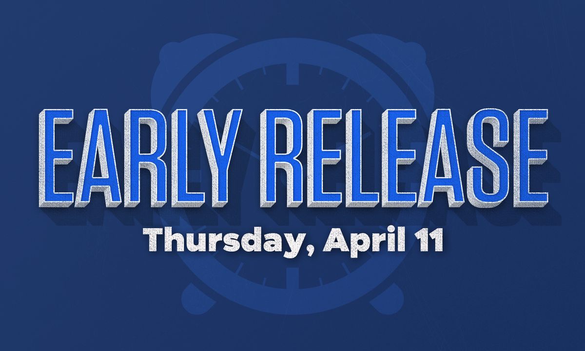 Quick reminder, RISD has early release today! Students will be dismissed two hours early. Parents with questions about early release day schedules should contact their child’s school.
