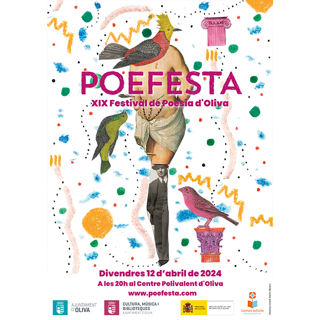 Colaboramos con @poefesta para celebrar este viernes el XIX Festival de Poesía d'Oliva. 🔝Con un cartel de lujo, este año homenajea a #VicentAndrésEstellés en el año de su centenario Descubre el programa completo, los autores participantes y más en poefesta.com