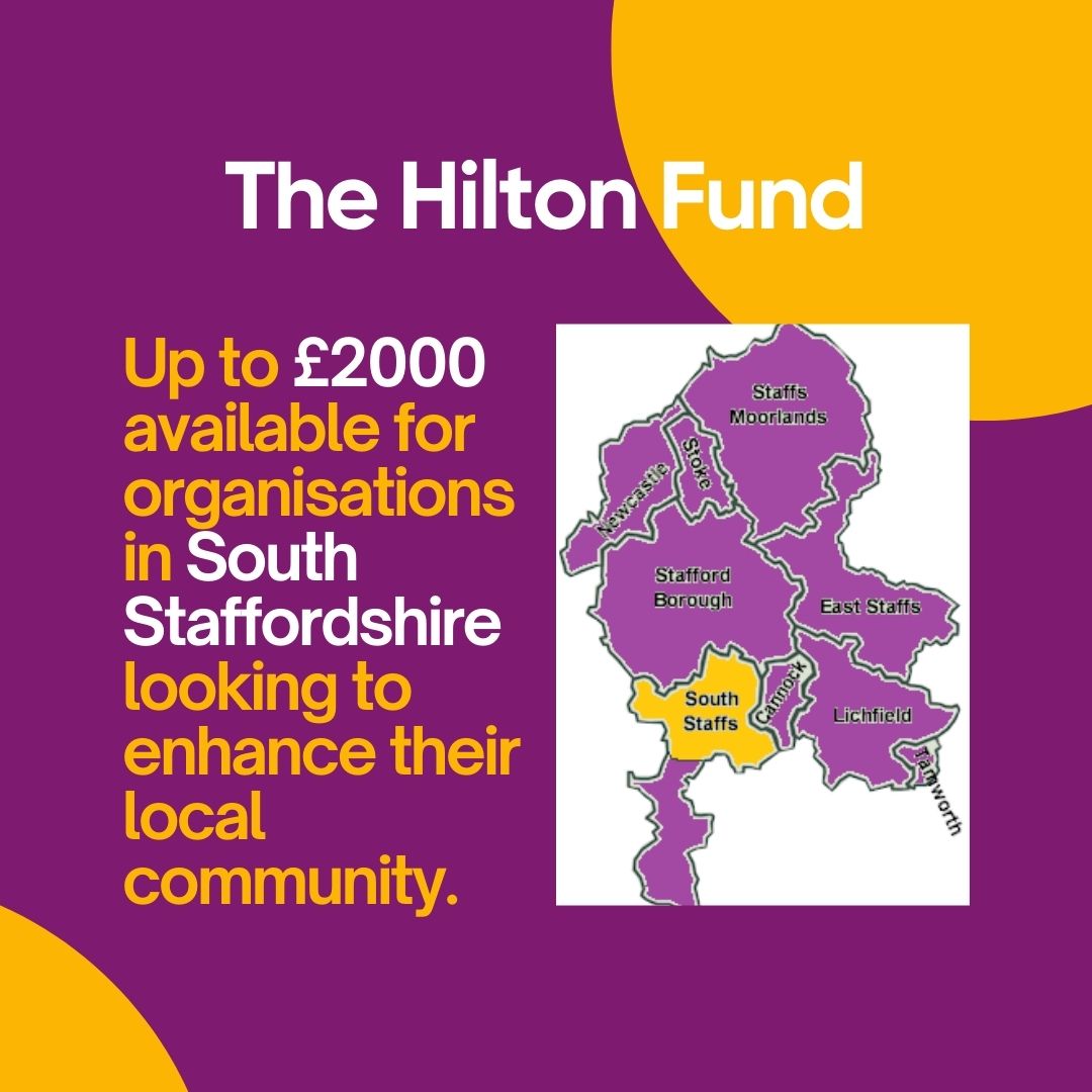 To apply, or for more information, please visit our website [link in bio]. Deadline for applications: the 30th of April. Got a question? Give us a call! 01785 339540. #CommunityGrants #FundingOpportunity #SouthStaffordshire