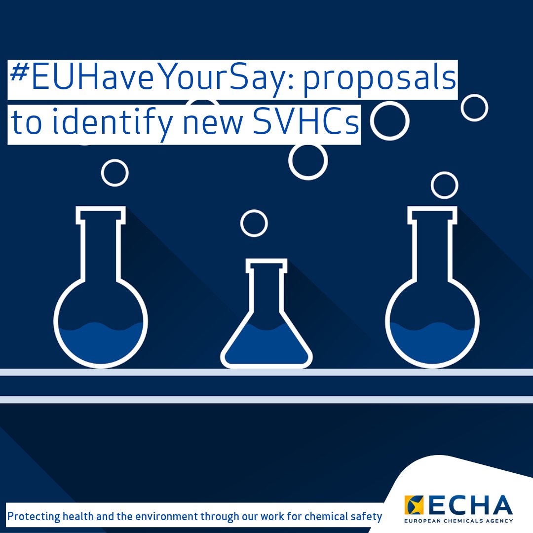 ⏳Deadline approaching - #EUHaveYourSay until 15 April 2024⏳ Comments our proposals to identify following 2️⃣ as substances of very high concern (SVHCs): ➡️ Bis(α,α-dimethylbenzyl) peroxide ➡️ Triphenyl phosphate 🔗fcld.ly/svhcmarch24t #ChemicalSafetyEU