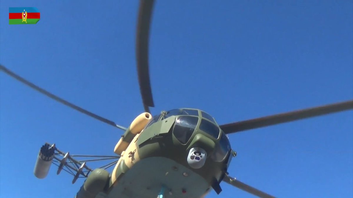 Azerbaijani Mi-17 with Israeli Spectro XR electro-optical system