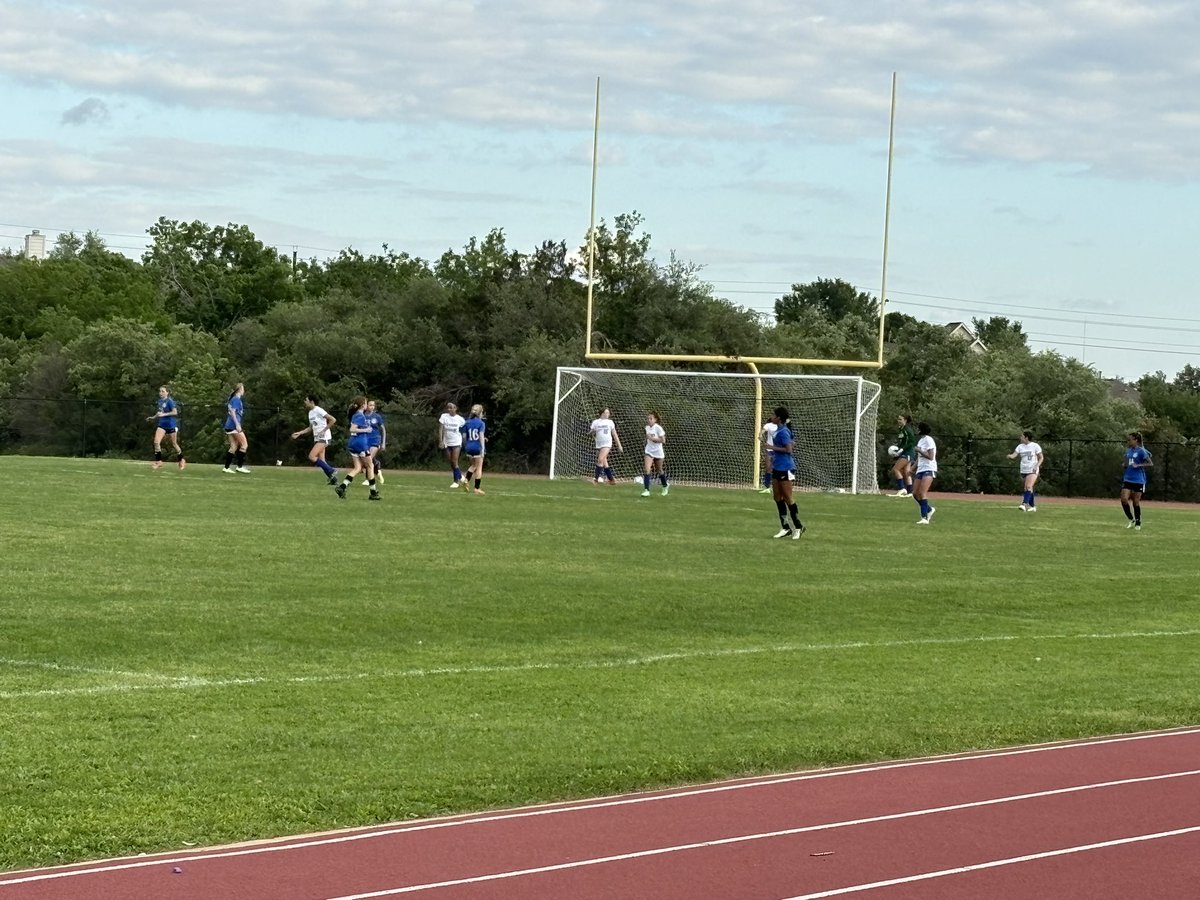 Beautiful night for the lady Eagles Soccer first home game of the season and earning to big time wins, A team 7-0 and B team 2-0. Way to go Eagles! #SoaringTogether💙🦅💛⚽️ @ldunn_crms @CRMS_Athletics