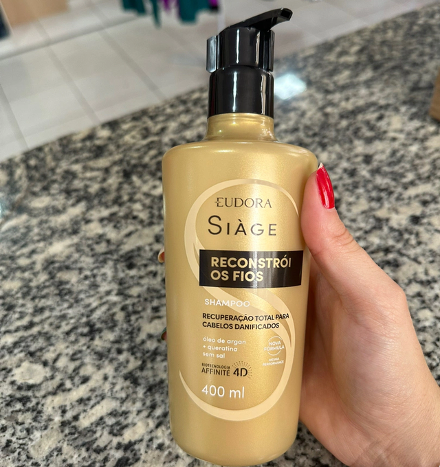 Eudora Shampoo Siàge Reconstrói os Fios 400ml