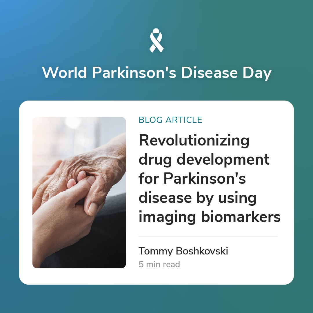 🔍 This #WorldParkinsonsDay, let's dive into the latest in #ParkinsonsResearch with our top-notch #ImagingBiomarkers tools. 🔬🧠 We're all in this together, chasing breakthroughs and dreaming of a world without Parkinson's. bit.ly/4aJXDt8