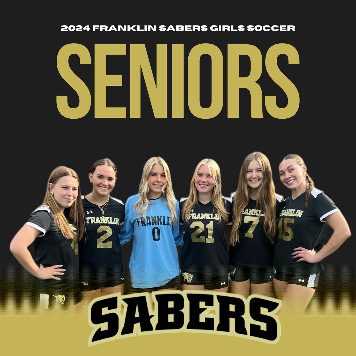 FHSgirlssoccer_'s tweet photo. 2024 Franklin Sabers Girls Soccer Seniors https://t.co/2dJV5qua0H