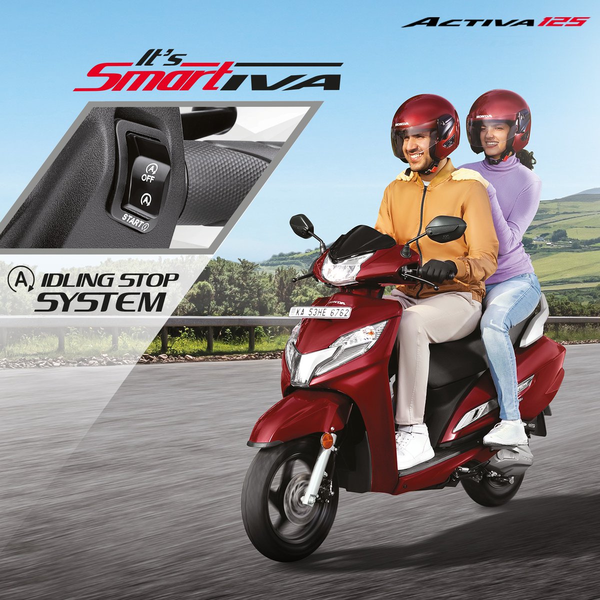 RajeeGoa's tweet photo. Tired of burning fuel while waiting at traffic lights or during quick stops? Not anymore! Effortlessly improve fuel efficiency with the #Honda #Activa 125's Idling Stop System, which stops the engine automatically promising you an eco-friendly ride.
#ScooterBoleTohActiva https://t.co/AuPl6DJGZ1