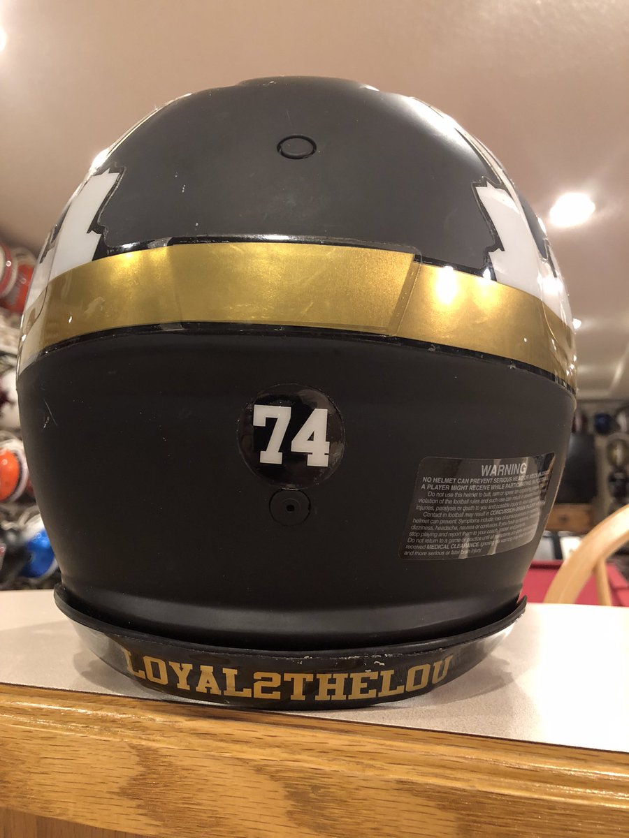 Helmet of the day #88! Throwback Thursday gives us the Lindenwood Lions “loyal to the Lou” helmet! @LindenwoodFB has moved from @NAIAFBALL to @D2Football and now @FCSNationRadio1. They are now playing in the @OVCSports in St Charles Mo. coached by @stugfb. Cool lid!