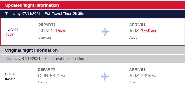 The kind of shit @SouthwestAir is pulling
Nah, I'll be cancelling that flight and find another carrier. a 3.75hr flight difference is completely unacceptable