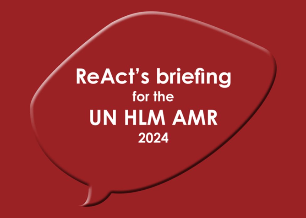 ReAct has now launches its briefing and puts forward its recommendations for global collective action to address antibiotic resistance. Quick action is needed.  

Read the full briefing at bit.ly/3vNcyDQ

#ActNow 
#AntimicrobialResistance
#OneHealthapproach