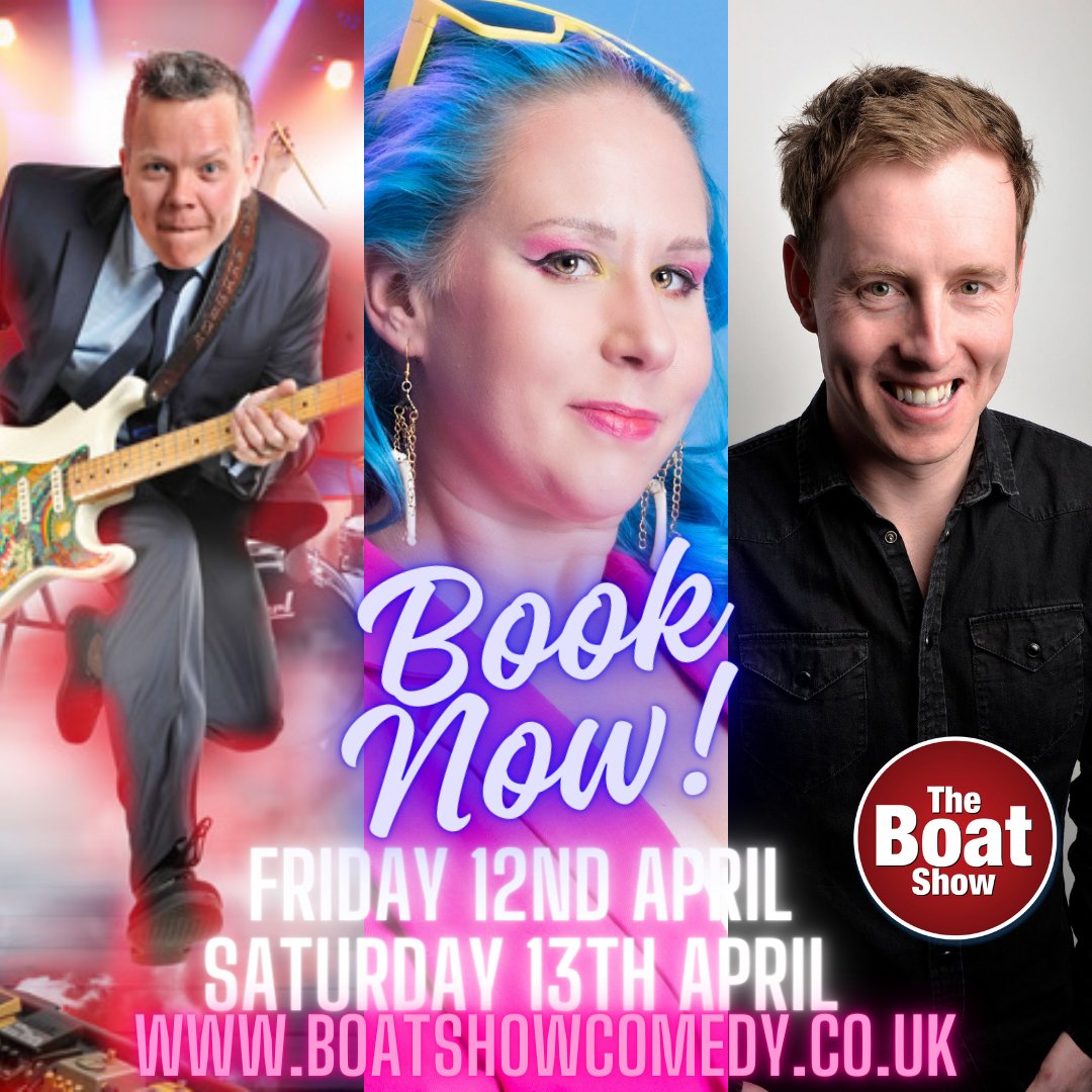 Boat Show is BACK! Get your tickets for tomorrow now - don't miss out! @DeeringRob @abigoliah @thetattershall Show starts at 8pm both Friday and Saturday with a club night afterwards. Selling fast! Book now