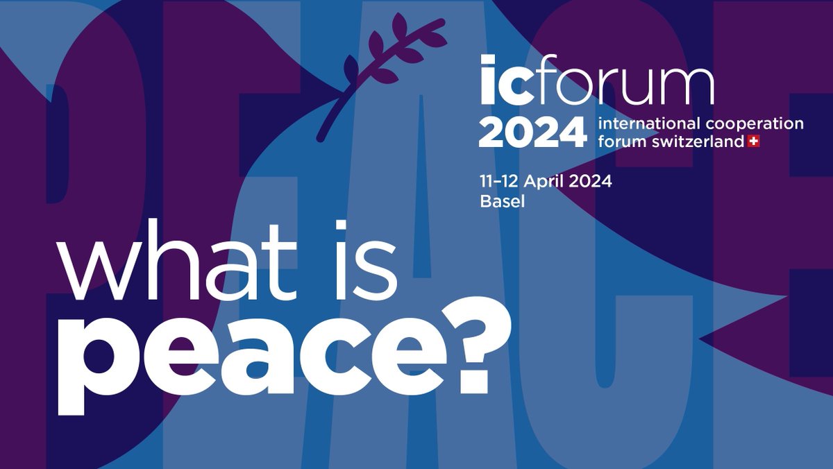 Join us this afternoon (15:20) online or in #Basel for an discussion on 'Narratives to overcome violence' with @ALupel, @ipinst; Andrea Cairola, @UNESCO; and @CaroVuillemin, @FondHirondelle. #ICForumCH #Peace 👉 icforum.swiss/programme