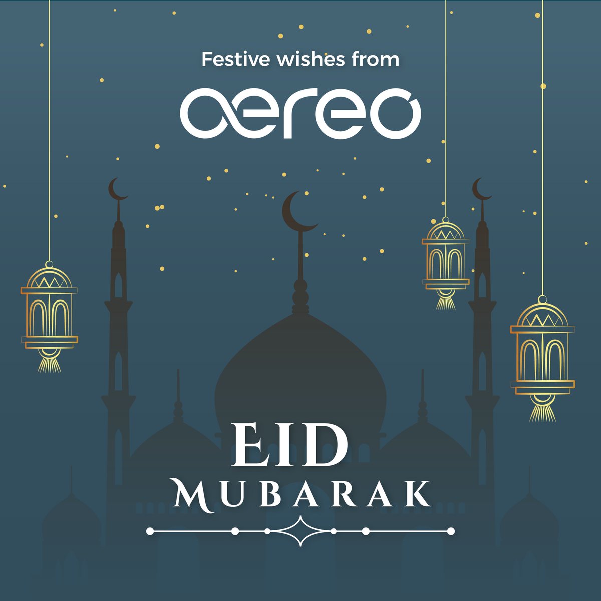 After a month of reflection and resilience, we come together to celebrate the spirit of Ramadan and embrace the blessings of Eid al-Fitr. 🌙

Team #Aereo extends heartfelt wishes for a joyous Eid filled with peace, love and blessings for you and your loved ones. Eid Mubarak! 🕌✨